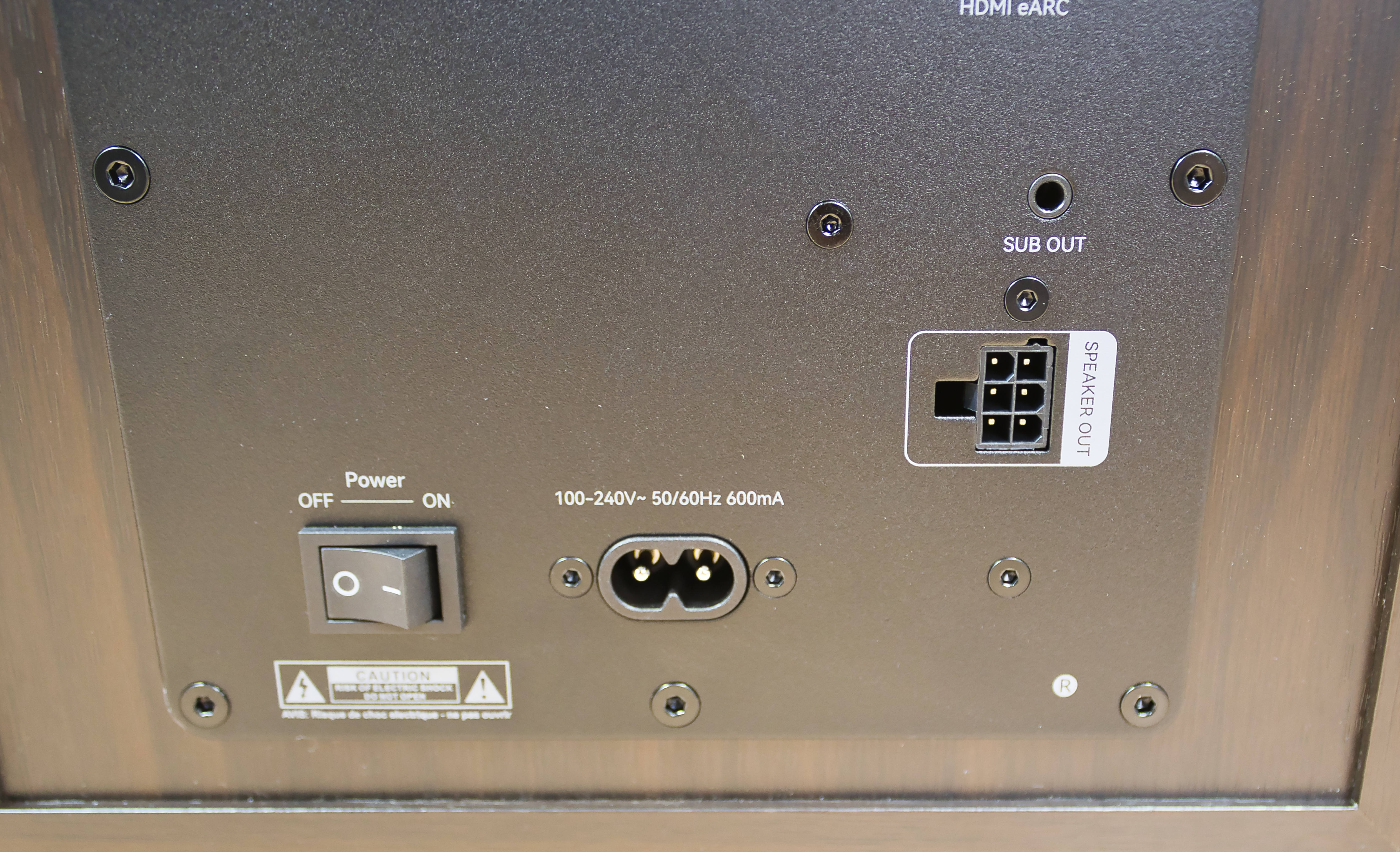 Edifier R2750DB MKII Backplate Detail 1