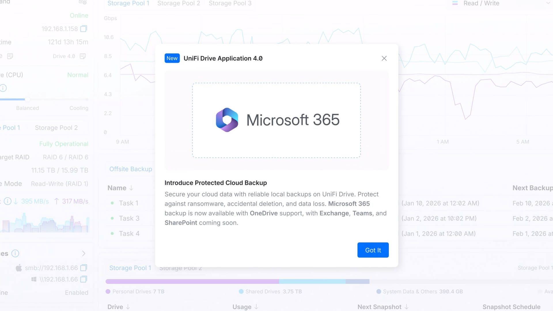 UniFi Drive 4 0 Office 365