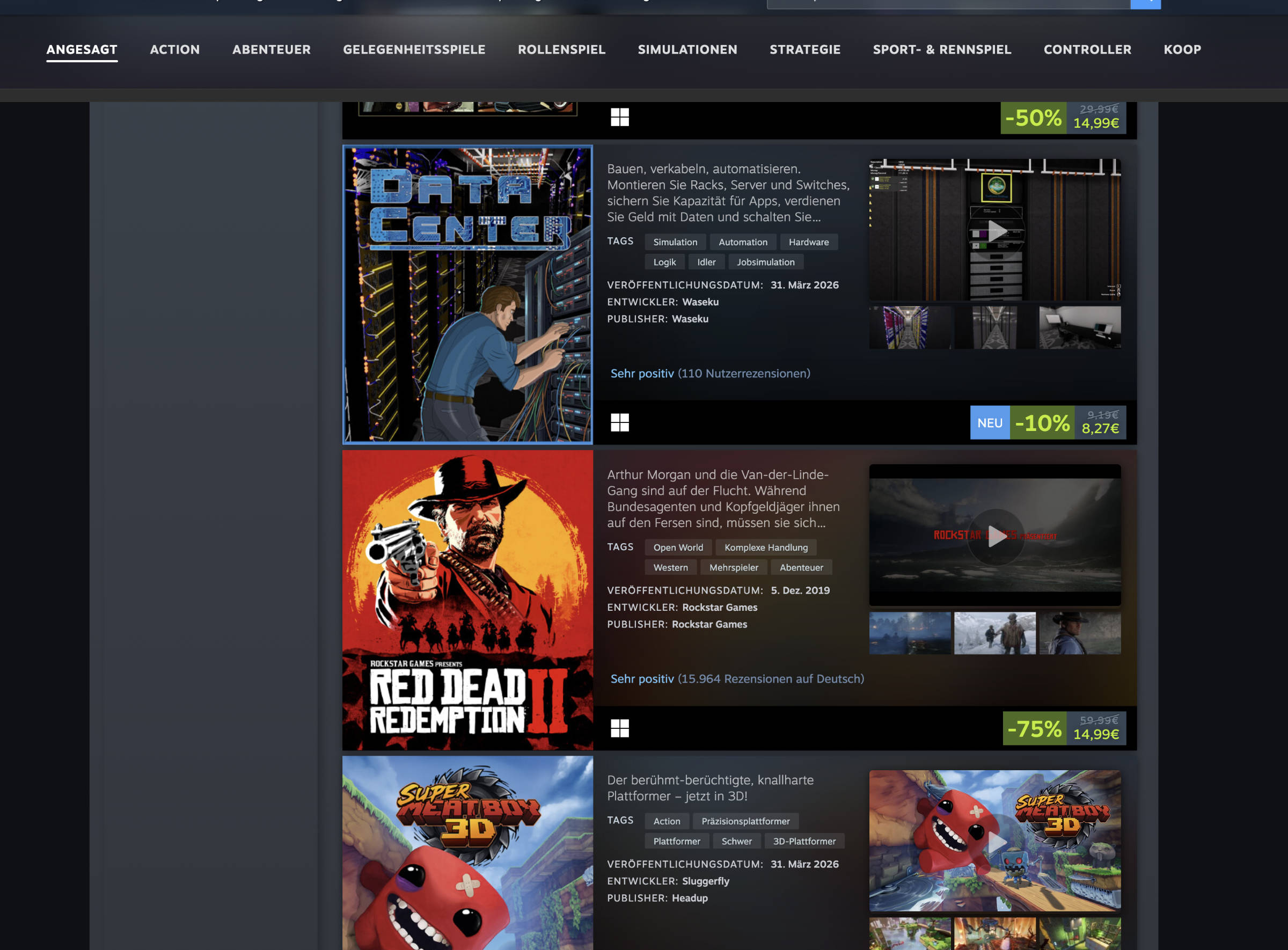 Steam Rabattaktionen  Bild © Steam