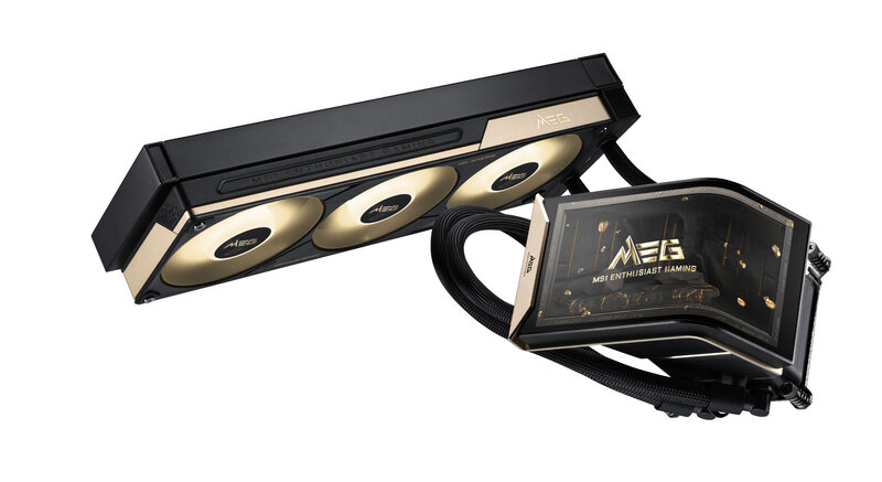 MSI MEG CORELIQUID E15 360-Flüssigkeitskühler mit gebogenem AMOLED-Display vorgestellt