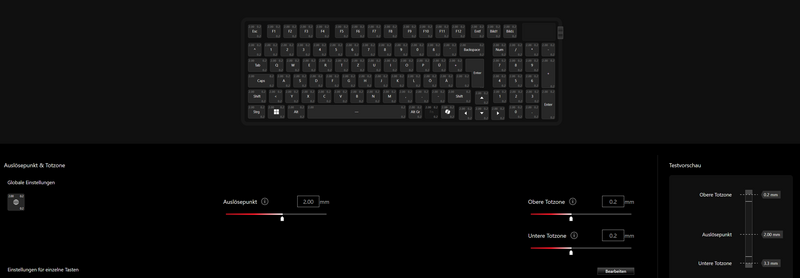 ASUS ROG Azoth 96 HE Gear Link - Tasten ASUS ROG Azoth 96 HE Gear Link - Tasten
