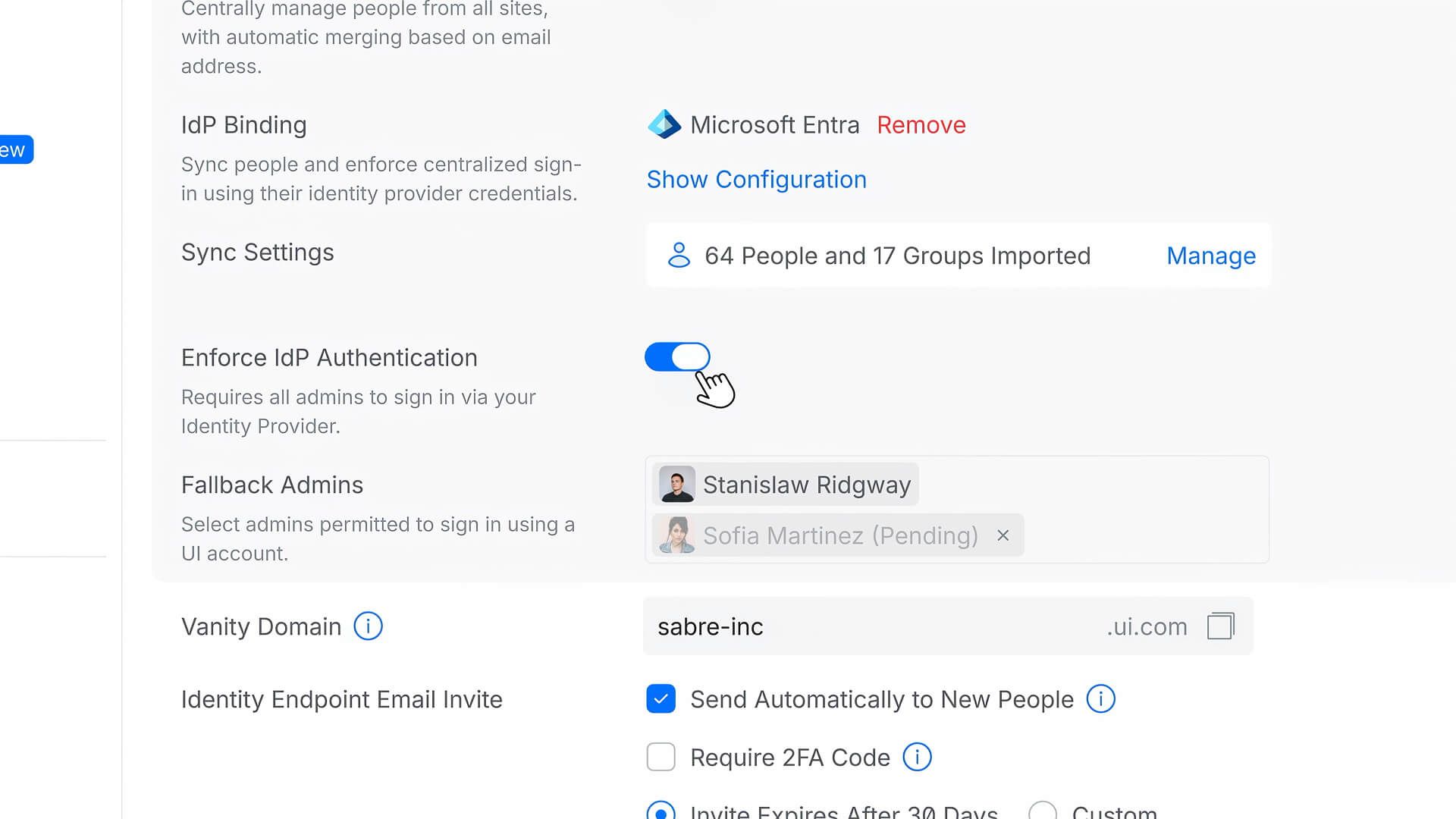 UniFi Network Application 10 5 iDP Auth  Bild © Ubiquiti