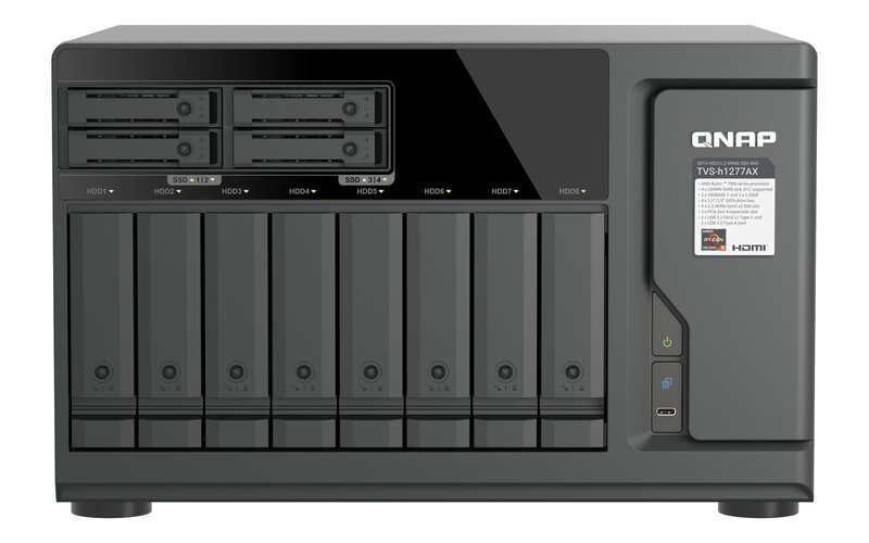 QNAP TVS h1277AX Front