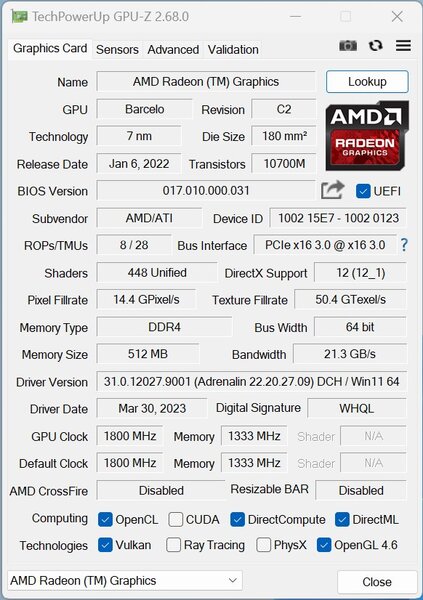 ACEMAGIC AM06 PRO MiniPC GPU Z Barcelo ACEMAGIC AM06 PRO MiniPC GPU Z Barcelo