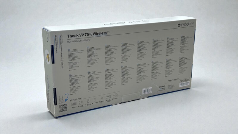 ENDORFY Thock V2 75 Wireless Verpackung Rückseite ENDORFY Thock V2 75 Wireless Verpackung Rückseite