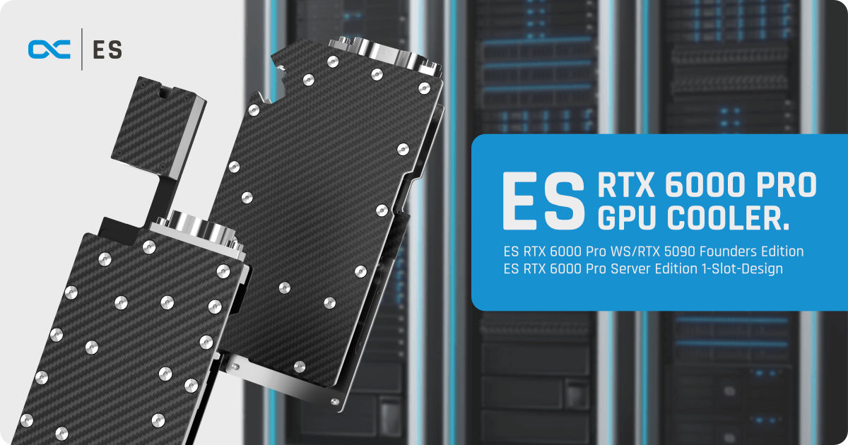 Alphacool ES RTX 6000 Pro Server Edition im 1-Slot-Design vorgestellt