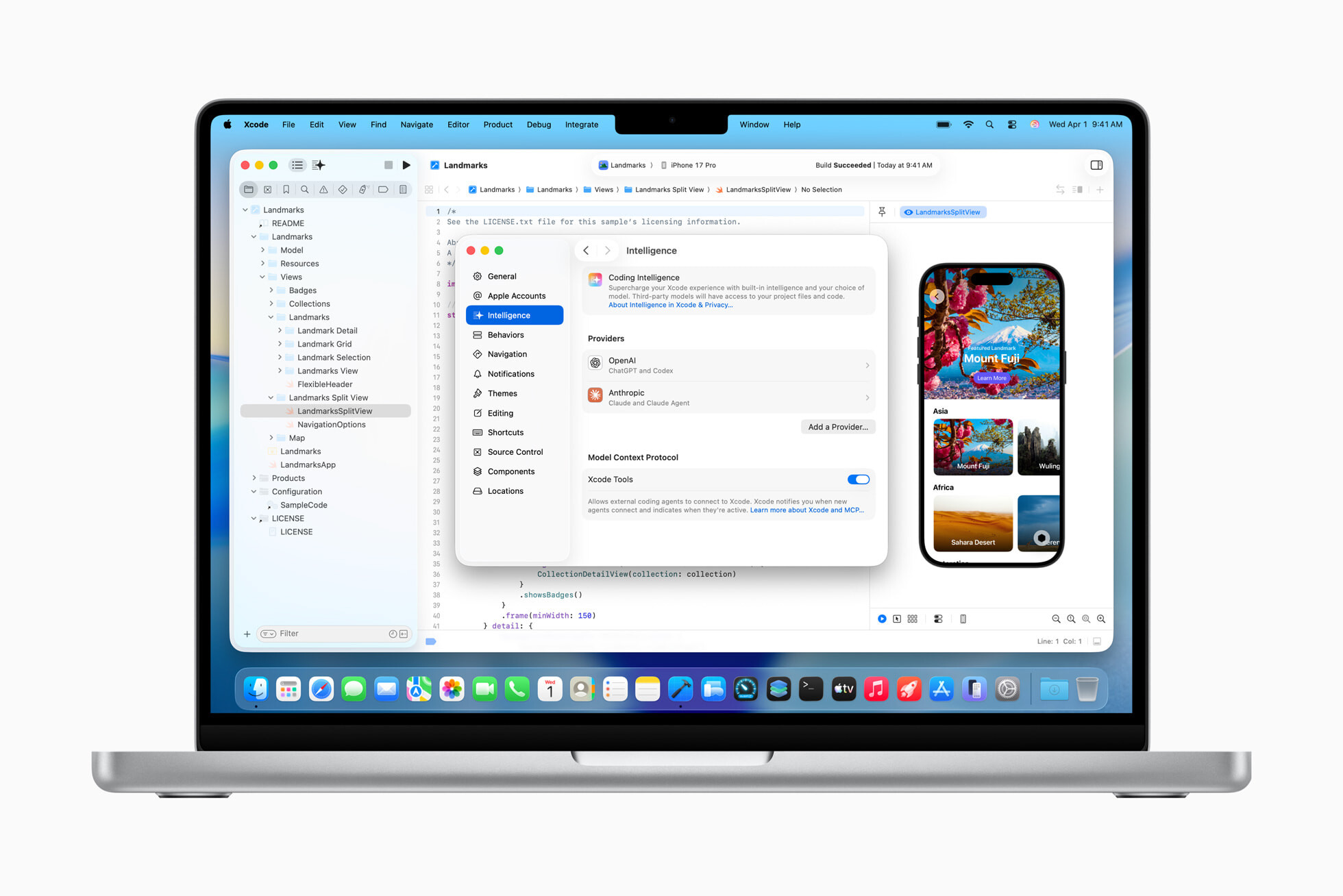 Apple Xcode agentic coding  Bild © Apple