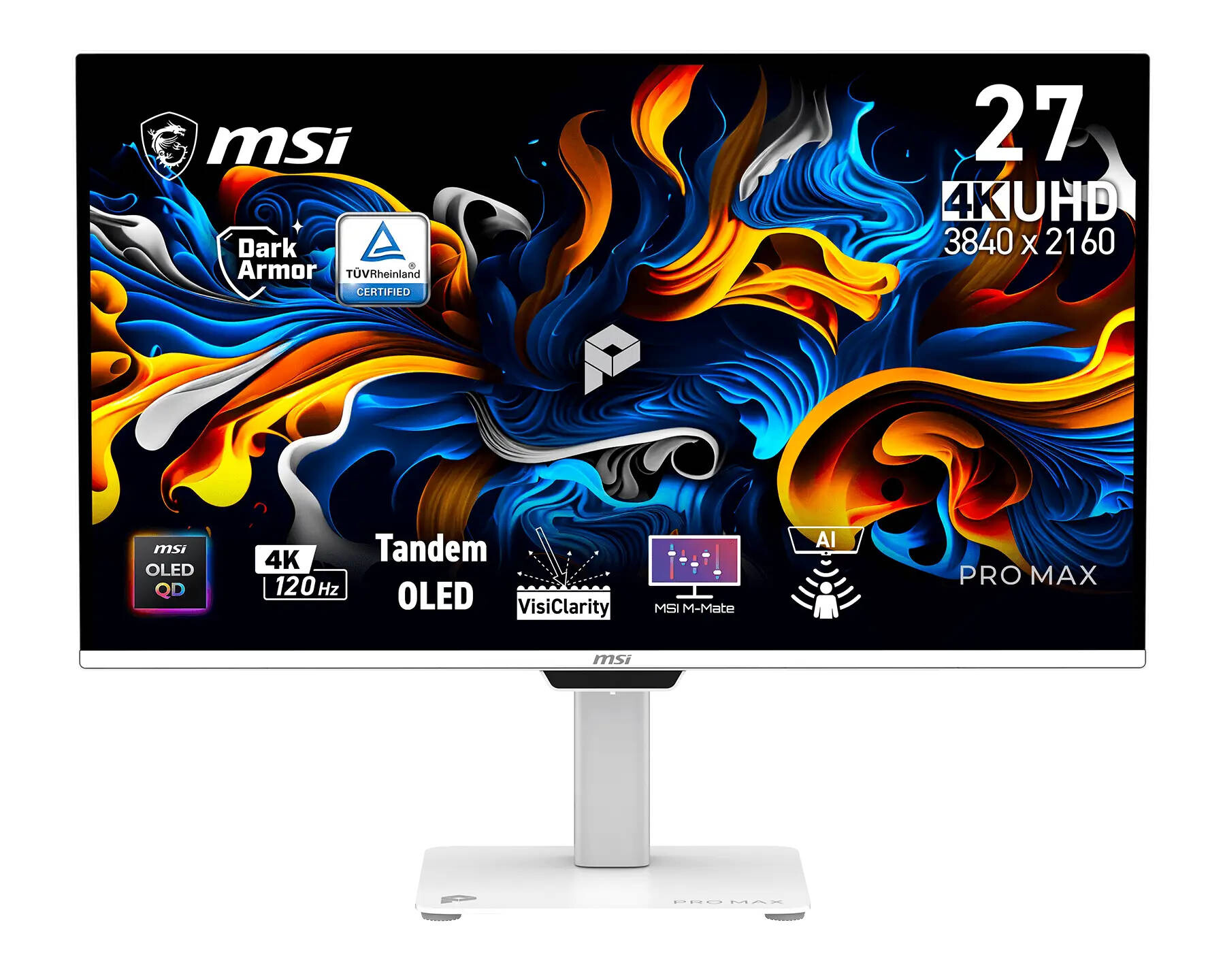 MSI PRO MAX OLED 271UPJW12  Bild © MSI