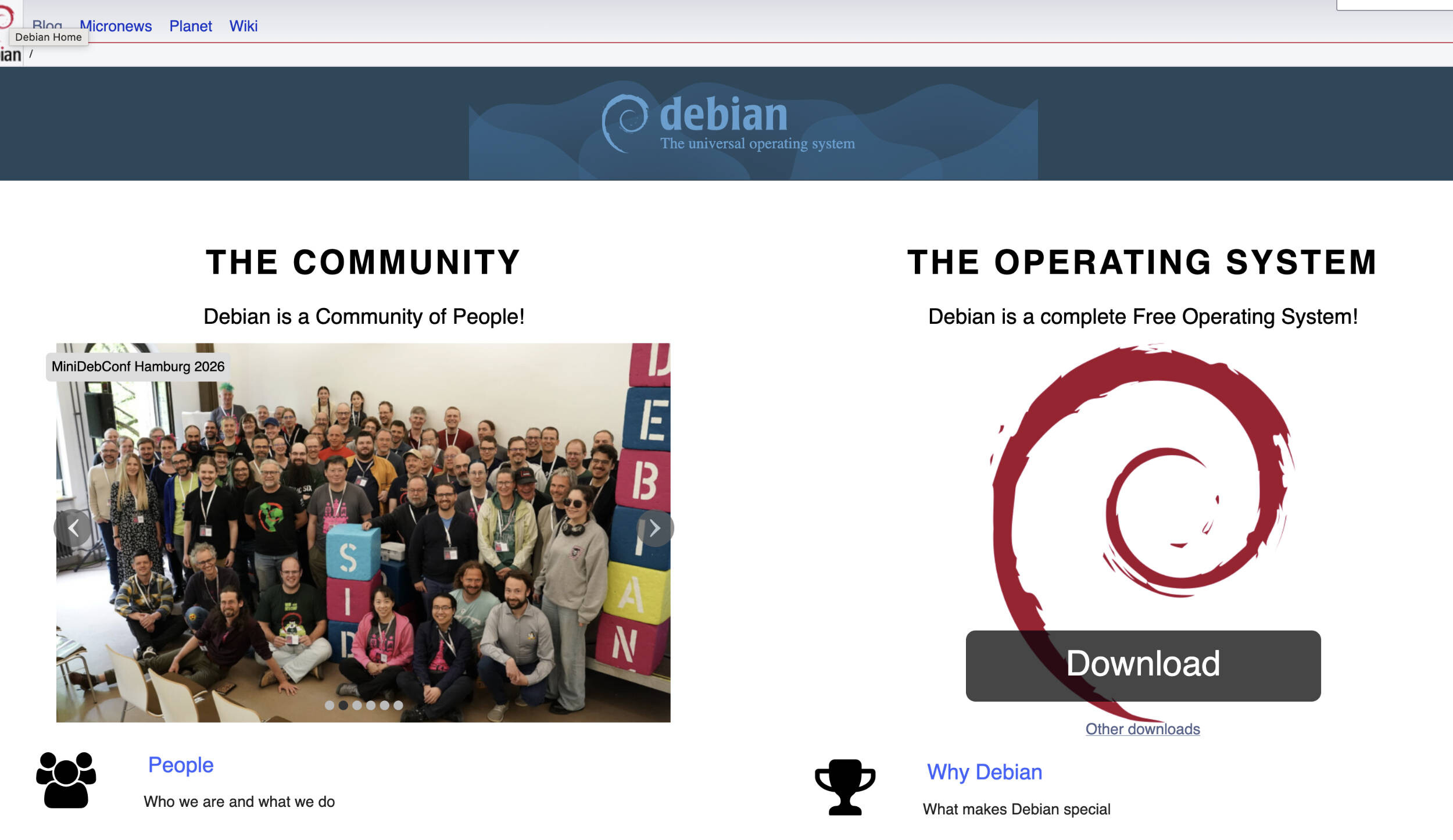 Debian  Bild © Debian
