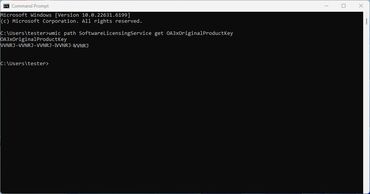 Win 11 cmd Keys auslesen Win 11 cmd Keys auslesen