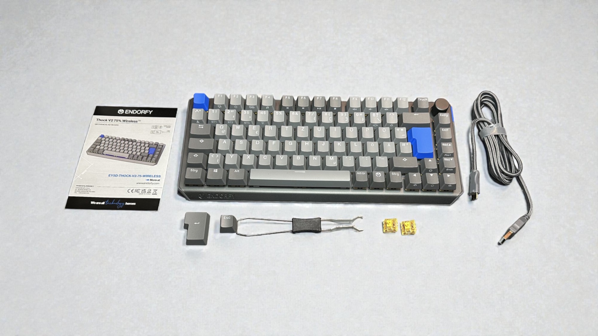 ENDORFY Thock V2 75 Wireless Lieferumfang