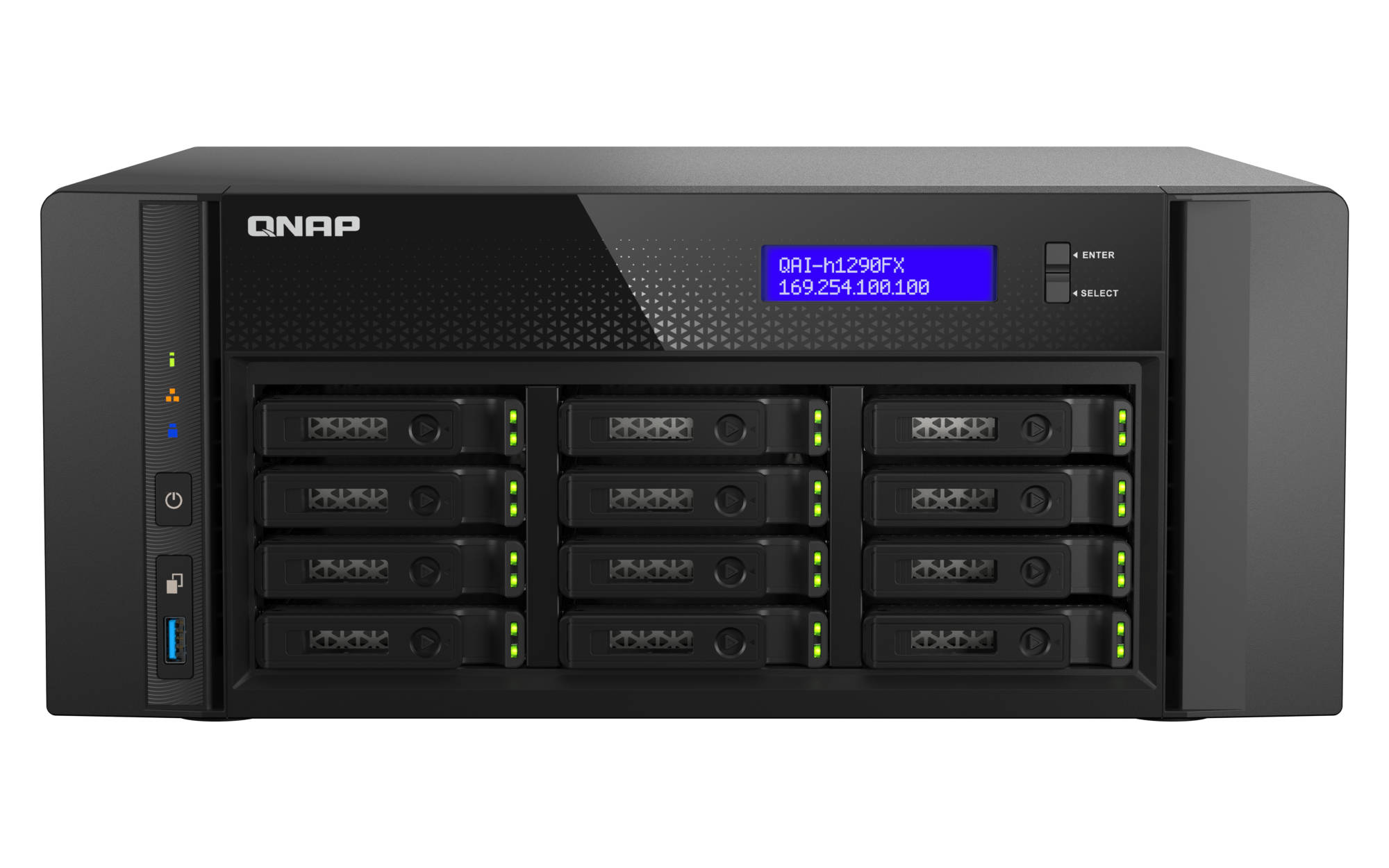 QNAP QAI h1290FX mit Front