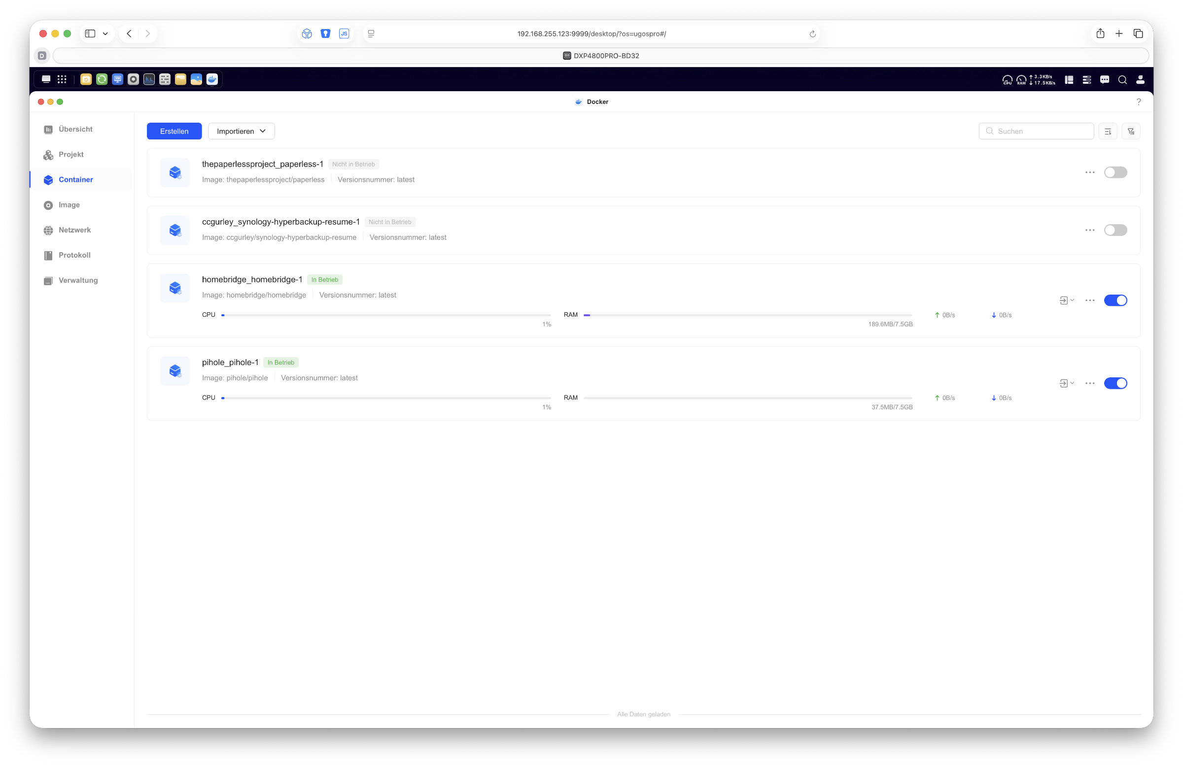 UGREEN DXP4800 Pro UGOS Pro Docker UGREEN DXP4800 Pro UGOS Pro Docker