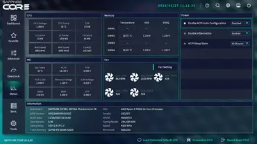 Sapphire NITRO X870EA PhantomLink Polar BIOS Stats Sapphire NITRO X870EA PhantomLink Polar BIOS Stats
