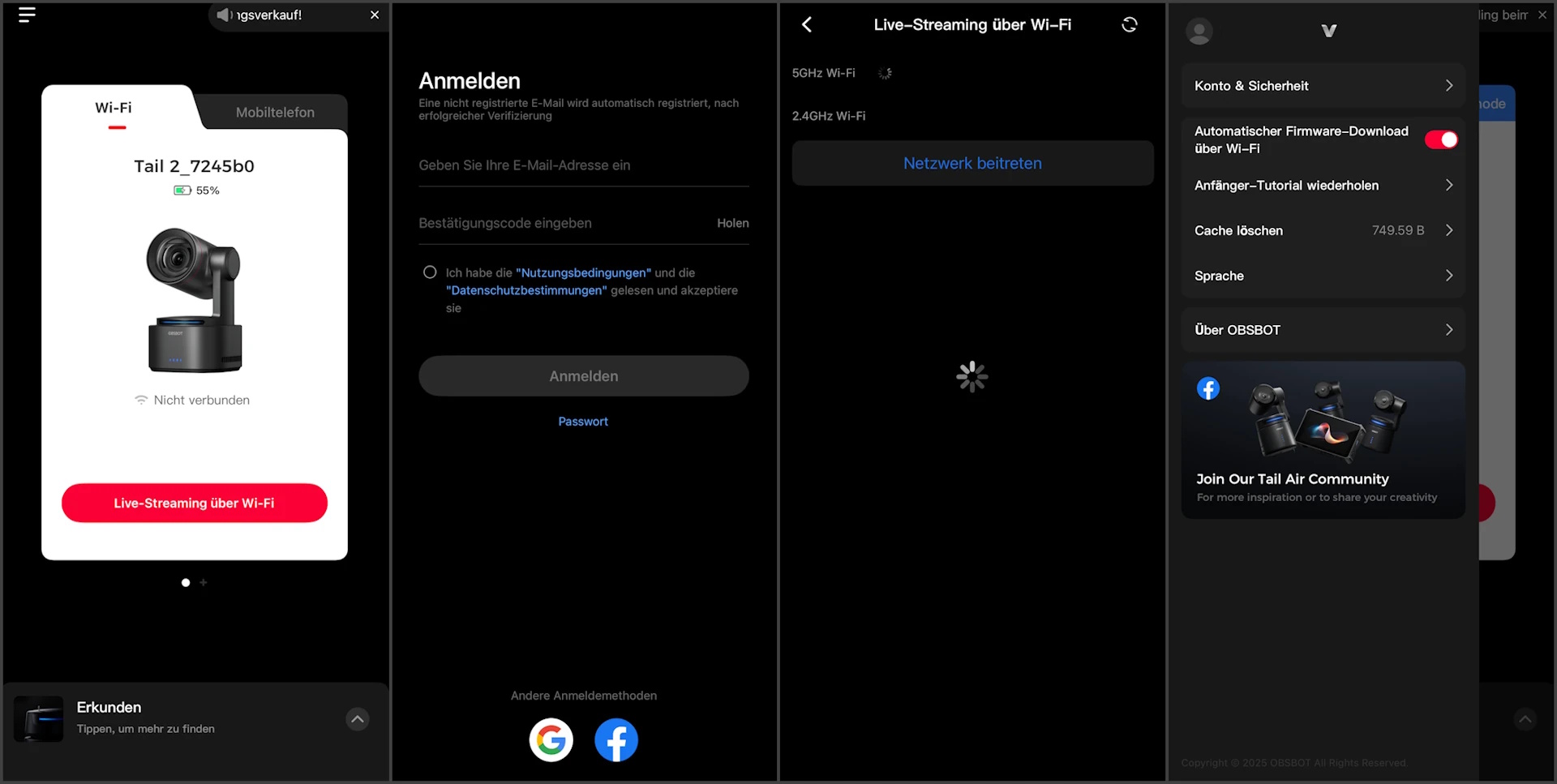 OBSBOT TAIL 2 Software App