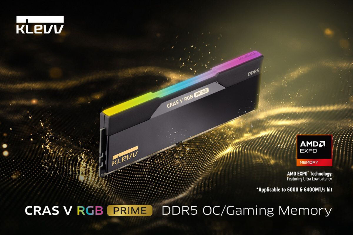 KLEVV CRAS V RGB PRIME DDR5 Release  Bild © KLEVV