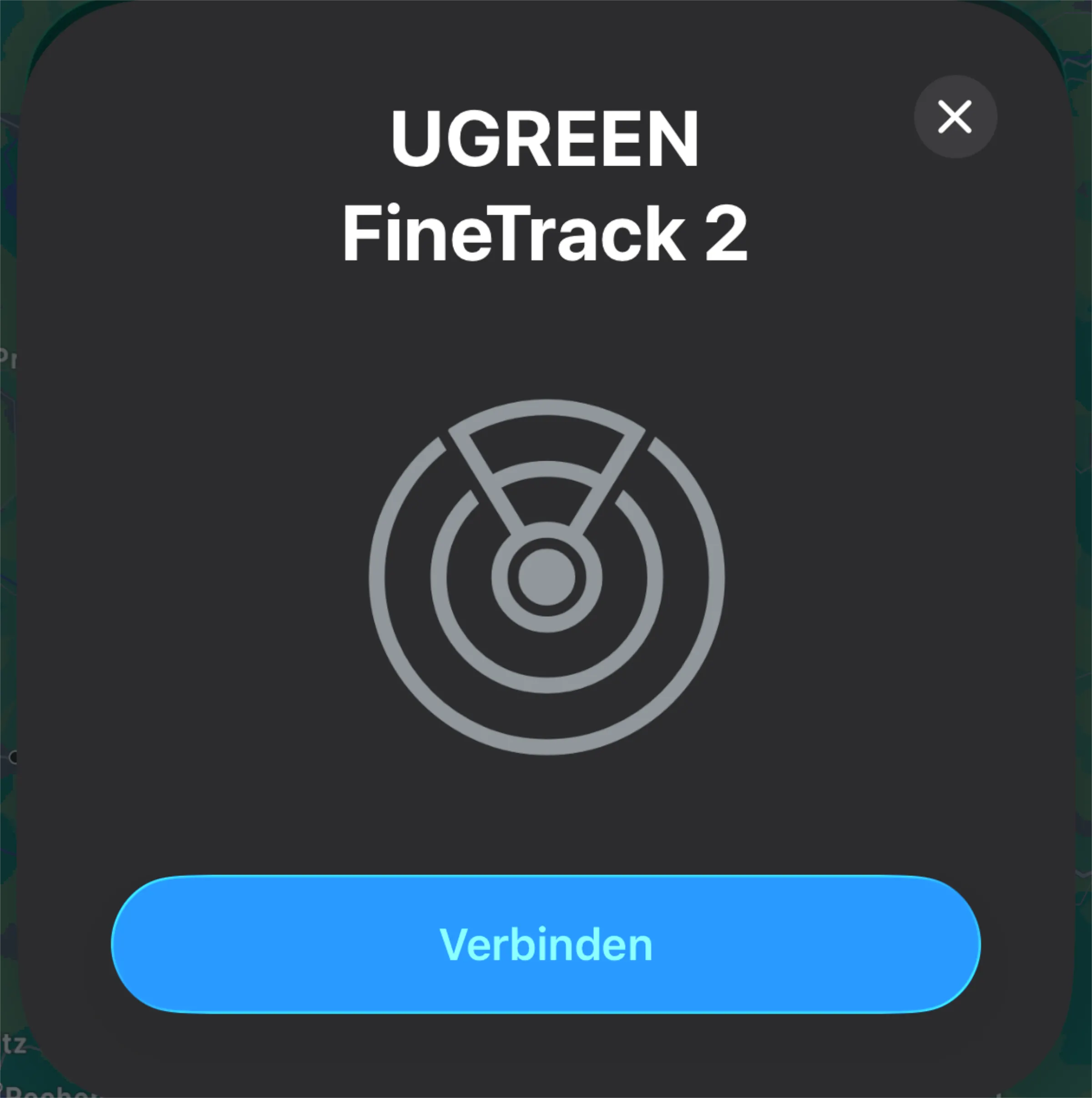 UGREEN FineTrack 2 iOS Verbindung UGREEN FineTrack 2 iOS Verbindung