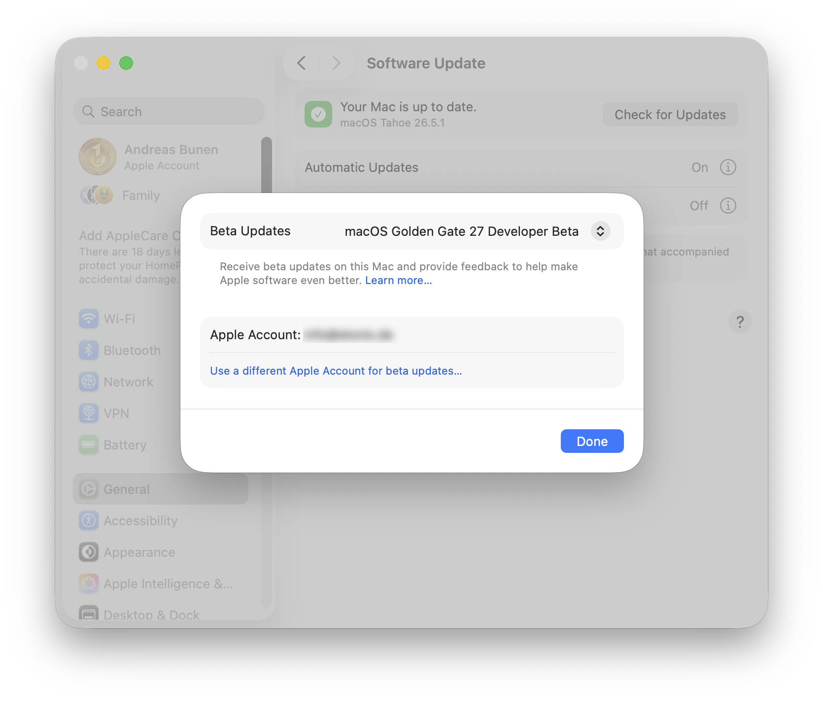 macOS 27 Golden Gate Beta macOS 27 Golden Gate Beta