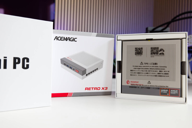 Acemagic Retro X3 Verpackung offen Acemagic Retro X3 Verpackung offen