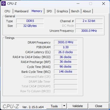 G Skill Trident Z5 NEO RGB 32GB DDR5 6000 CPU z Memory