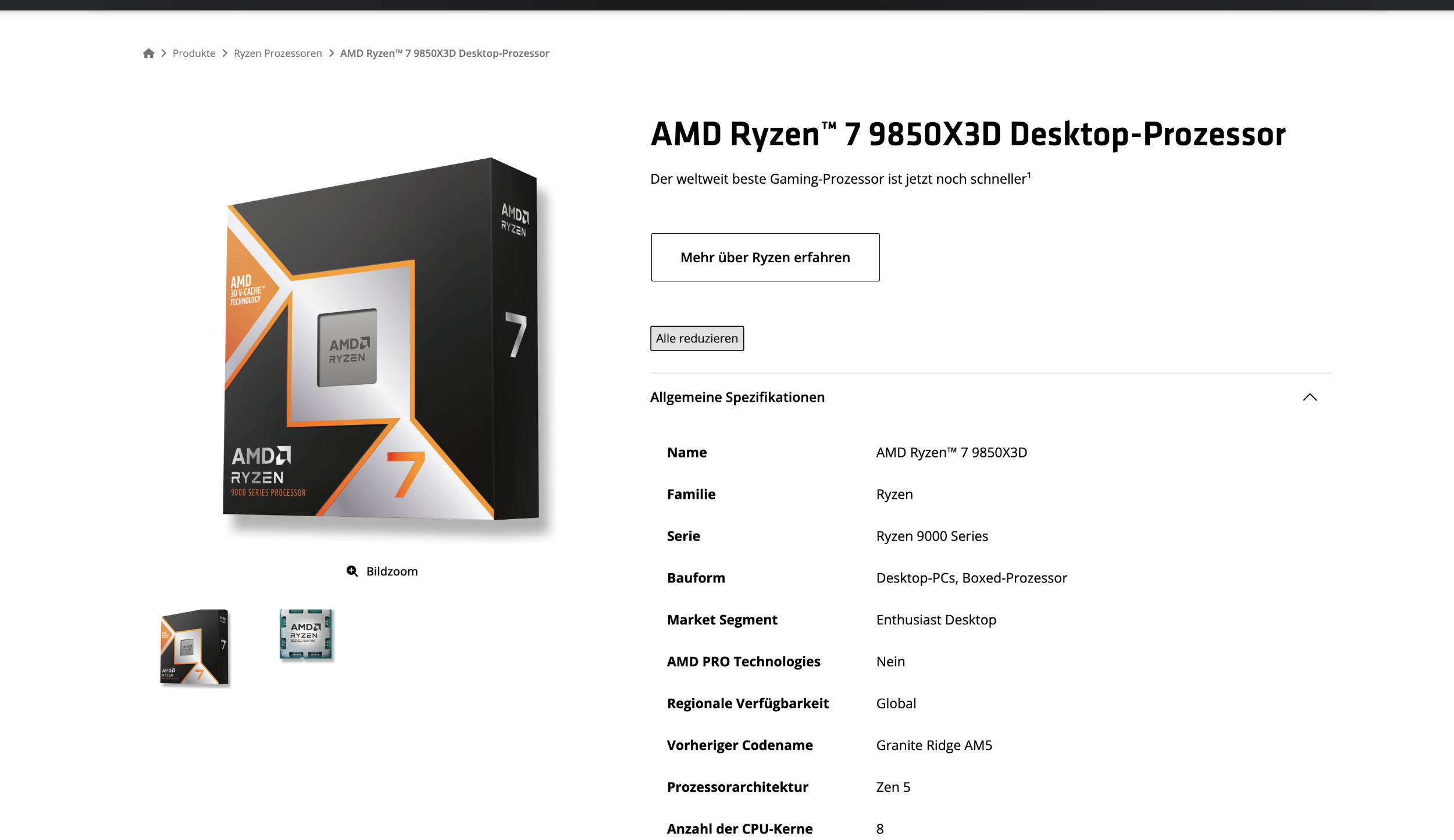 Ryzen 7 9850X3D Release am 29. Januar - Was bringt die neue CPU für 505 €?