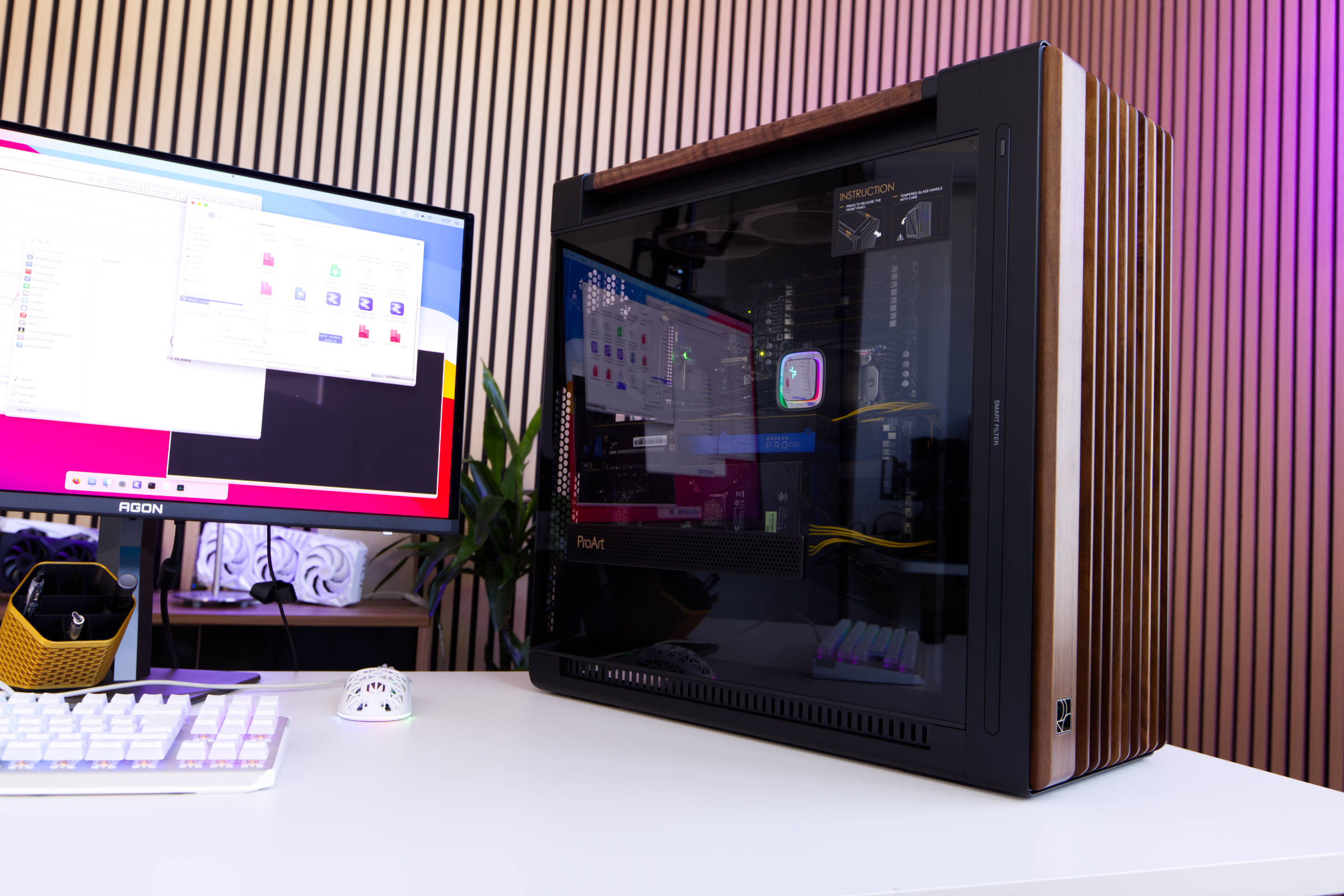 ASUS ProArt PA602 Wood Edition Test Review  Bild © PCMasters.de