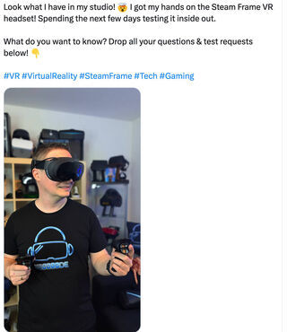 Valves Steam Frame: VR-Headset taucht in öffentlicher Testphase auf