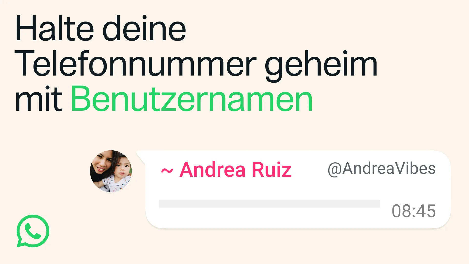 WhatsApp Benutzernamen reservieren  Bild © WhatsApp