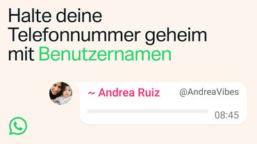 WhatsApp Benutzernamen reservieren für mehr Datenschutz