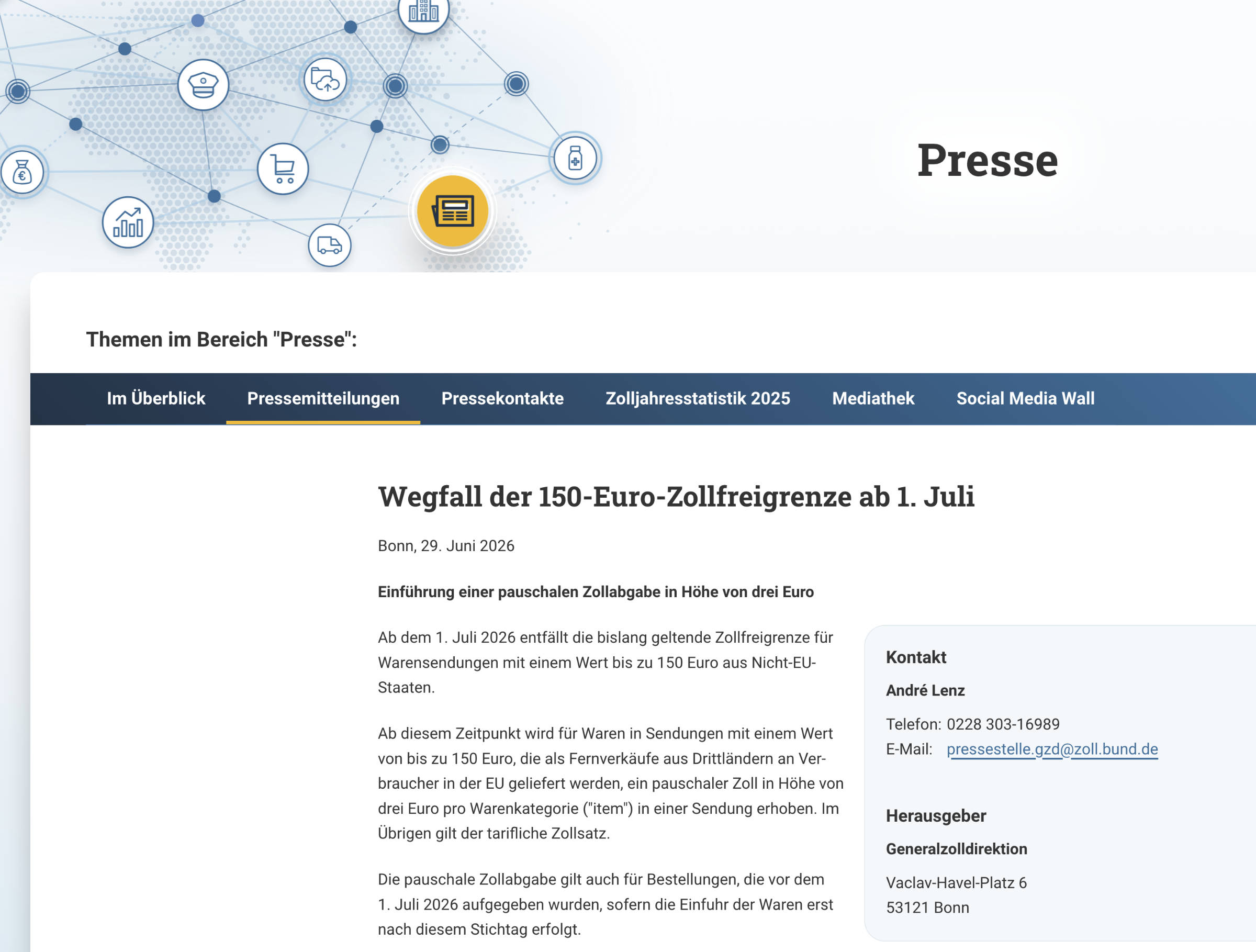 EU-Einfuhrsteuer: Neue Abgabe auf Importe mit geringem Wert treten in Kraft
