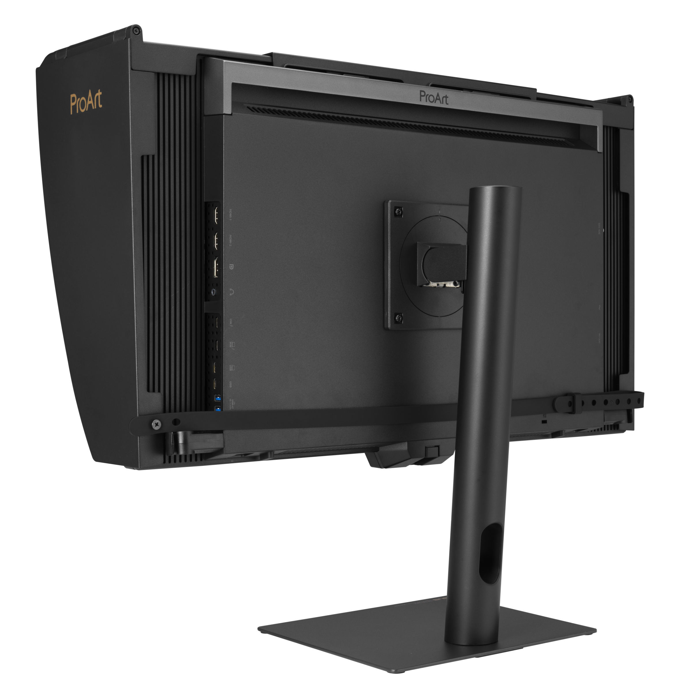 ASUS ProArt Display OLED PA27USD Rückseite mit Abdeckung ASUS ProArt Display OLED PA27USD Rückseite mit Abdeckung