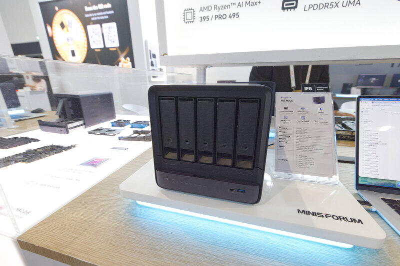 Minisforum NAS N5 MAX-P495 und MS-S1 MAX-P495 mit AMD Gorgon Halo und 192 GB RAM auf IFA