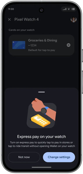 Pixel Watch 4 Pay