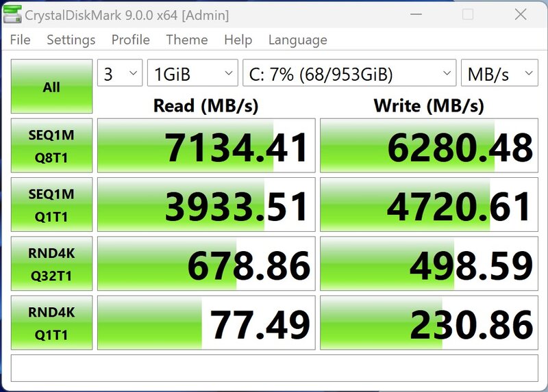 NiPoGi Hyper H2 CrystalDiskMark SSD