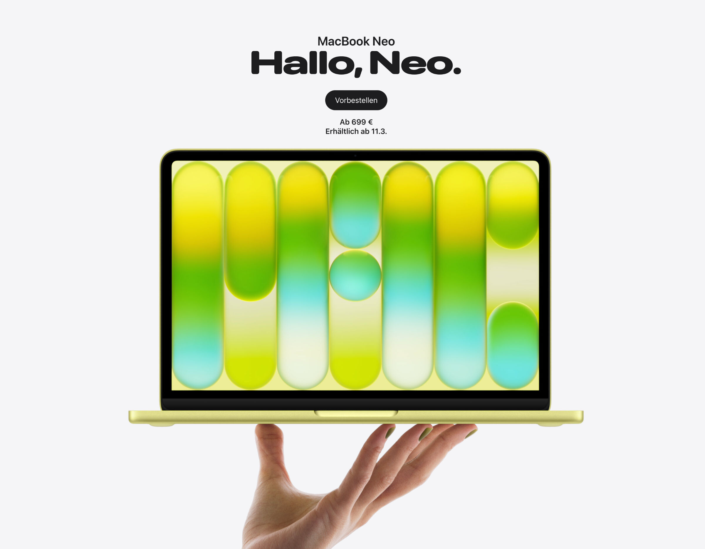 Apple MacBook Neo Release  Bild © Apple