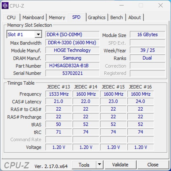 NiPoGi Hyper H2 CPUz RAM
