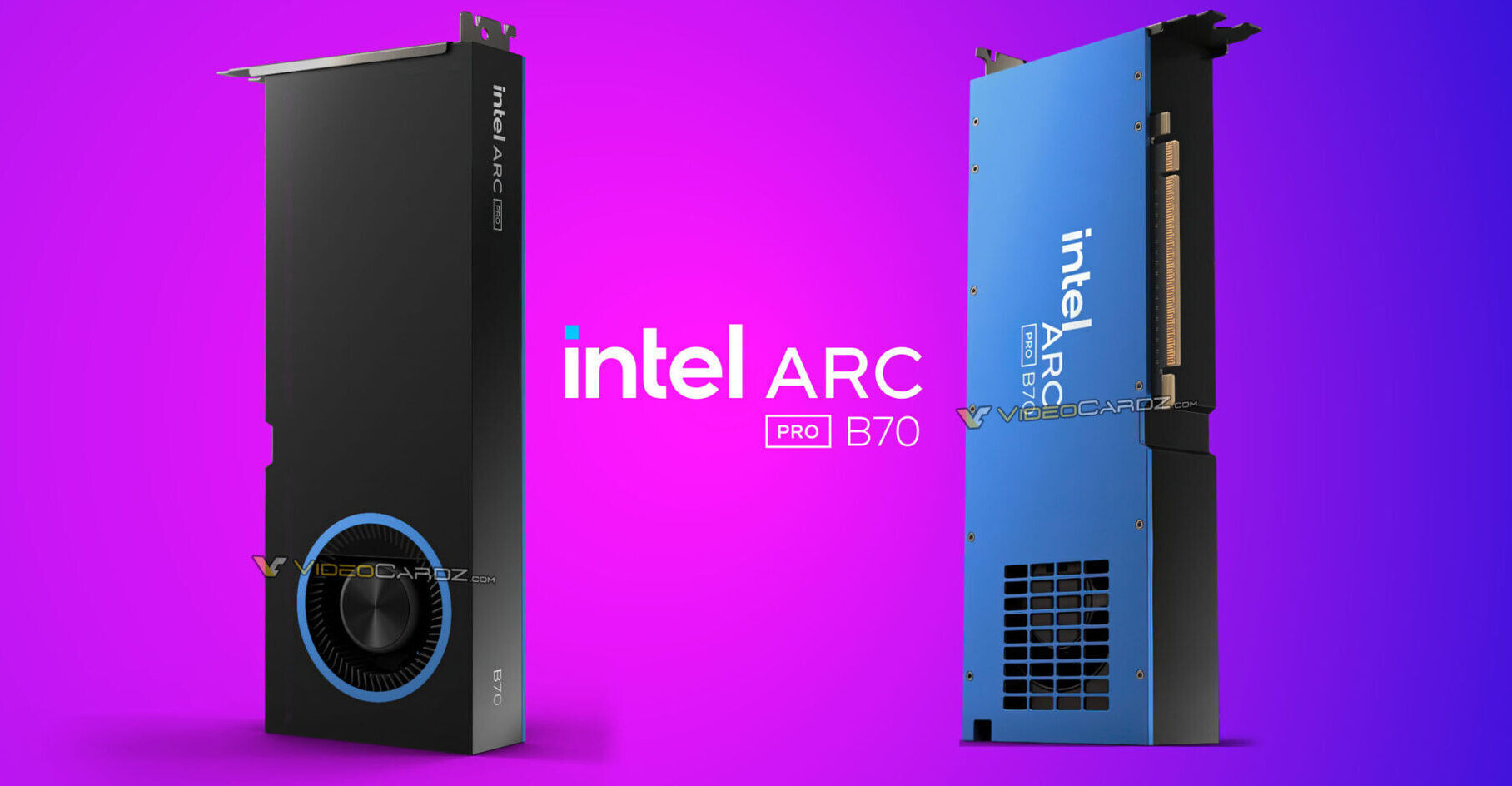 Intels Arc Pro B70 Grafikkarte  Bild © Videocardz