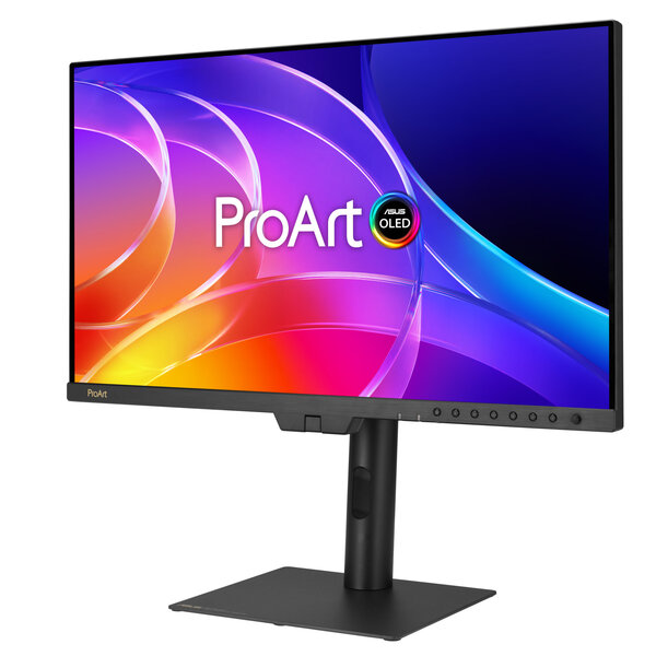 ASUS ProArt Display OLED PA32USD front view to the right ASUS ProArt Display OLED PA32USD front view to the right