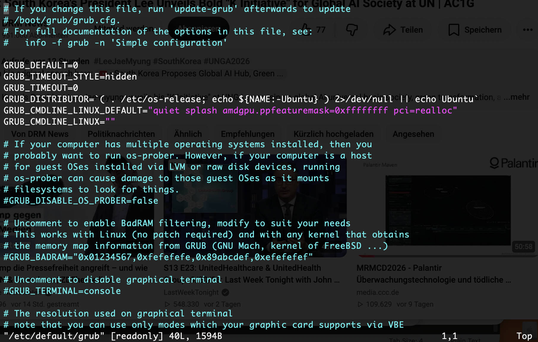 GRUB Bootloader konfigurieren  Bild © PCMasters.de