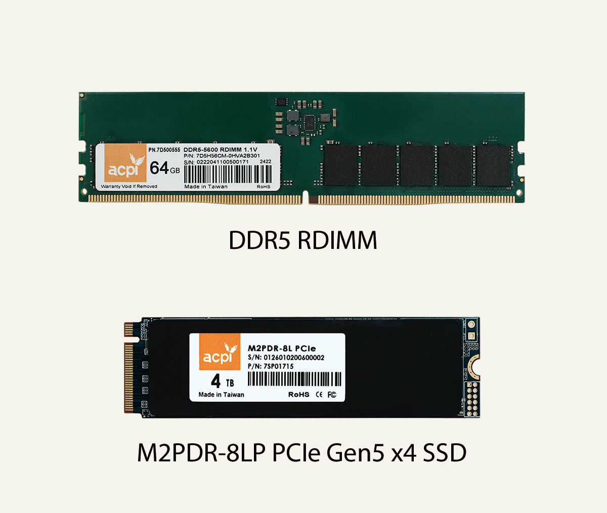 Patriot zeigt Server DDR5 RDIMM RAM und Enterprise NVMe SSDs  Bild © Patriot Memory