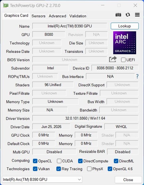 CTONE AM23 Mini PC GPUz
