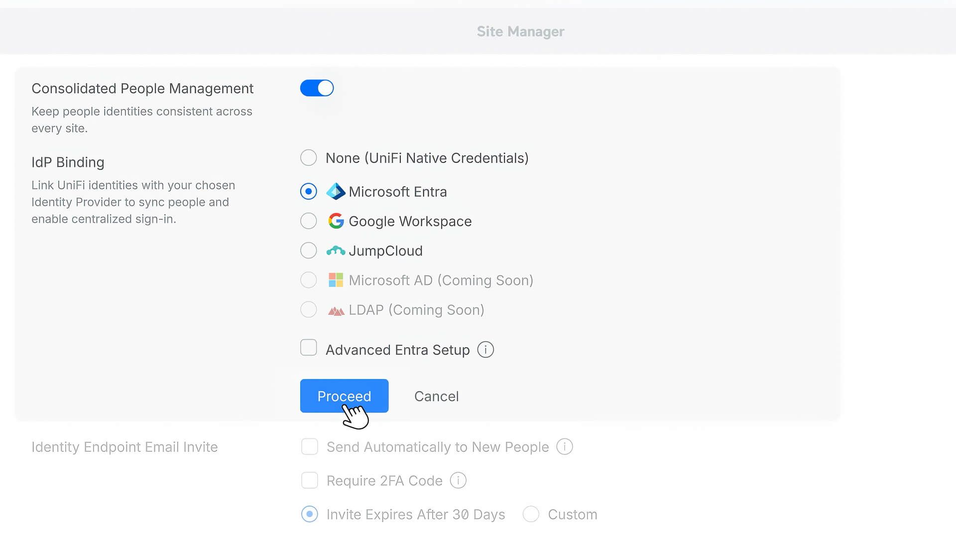 Ubiquiti UniFi Site Manager Integration