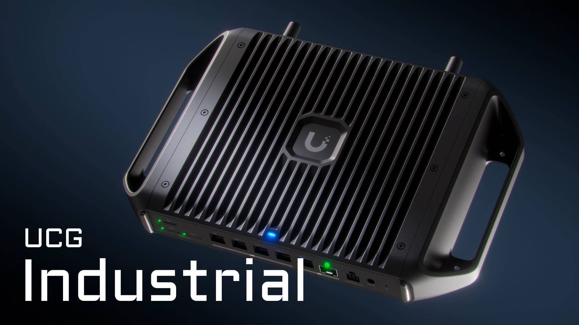 Ubiquiti Cloud Gateway UCG Industrial: 10 GbE UniFi Cloud Gateway mit 350W PoE+++-Versorgung