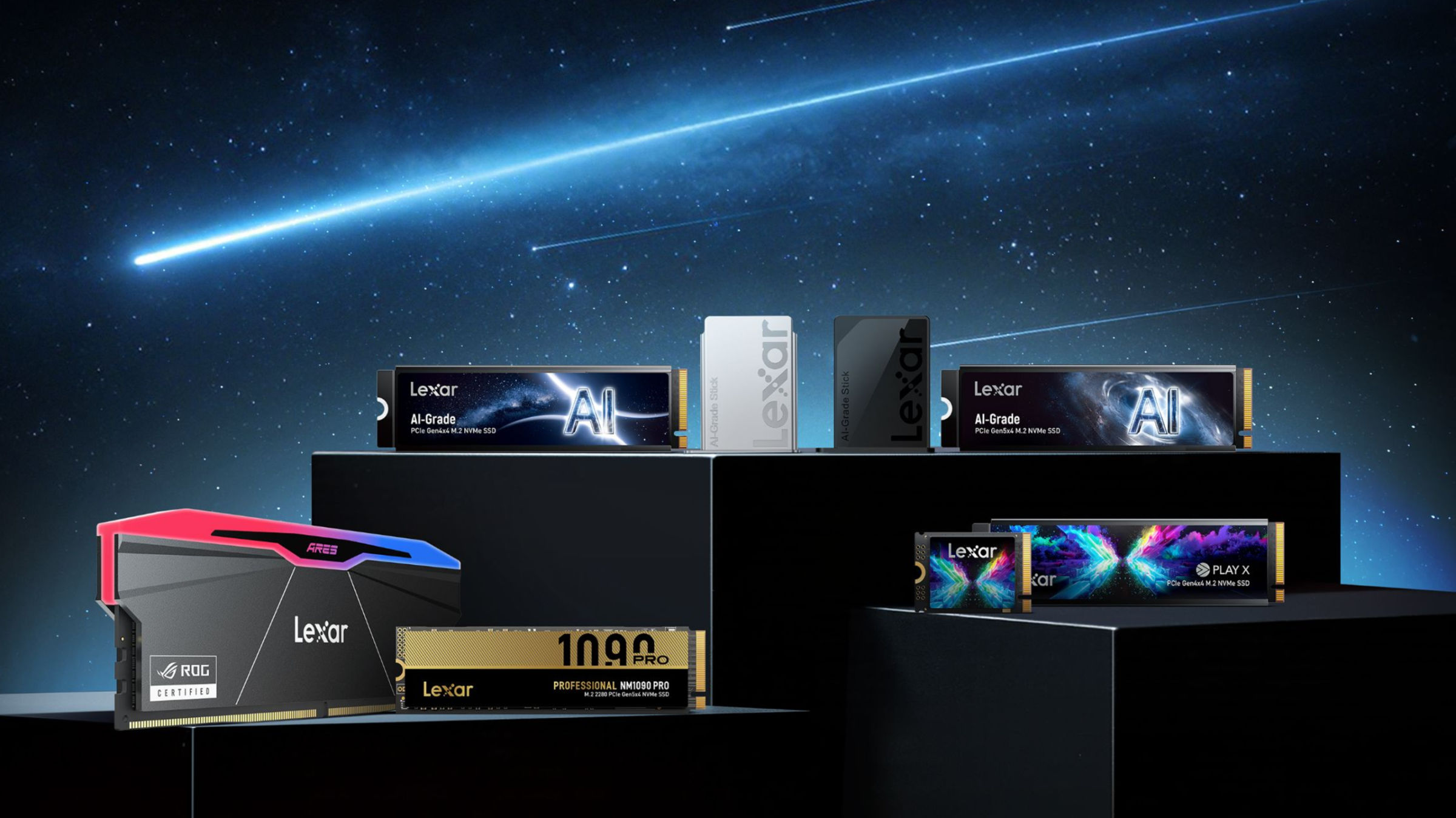 Lexar AI Storage Core und Gen5-SSDs auf der COMPUTEX 2026 vorgestellt
