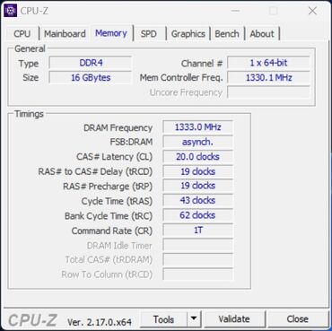 NiPoGi Pinova P1 Ryzen Embedded R2544 CPUz Memory