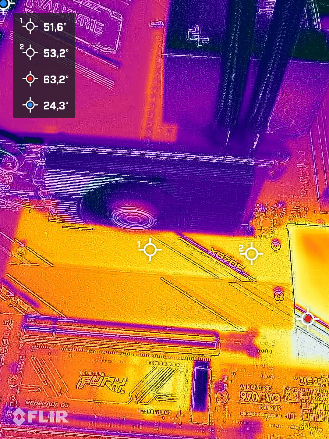 Crucial T710 Wärmebildaufnahme