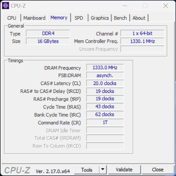 NiPoGi Pinova P1 Ryzen Embedded R2544 CPUz Memory