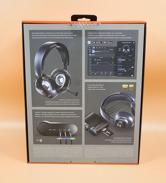 SteelSeries Arctis Nova Pro Omni Verpackung Rückseite SteelSeries Arctis Nova Pro Omni Verpackung Rückseite