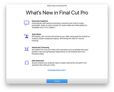 Final Cut Pro 12.3: Neuerungen in Final Cit Pro und Workflow-Optimierungen
