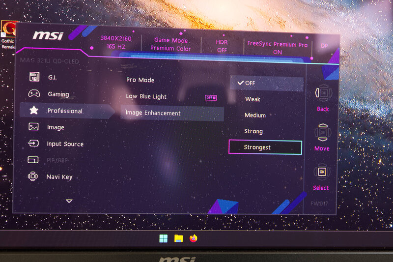 MSI MAG 321UPDE OSD Pro Image Strong MSI MAG 321UPDE OSD Pro Image Strong